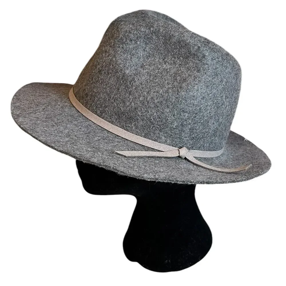 House of Harlow 1960 ladies wool cowboy hat fedora Gray